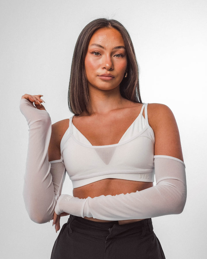 2 X LARGE - Aura - Triangle Bralette - White