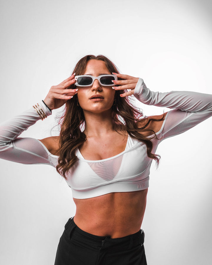 2 X LARGE - Aura - Triangle Bralette - White