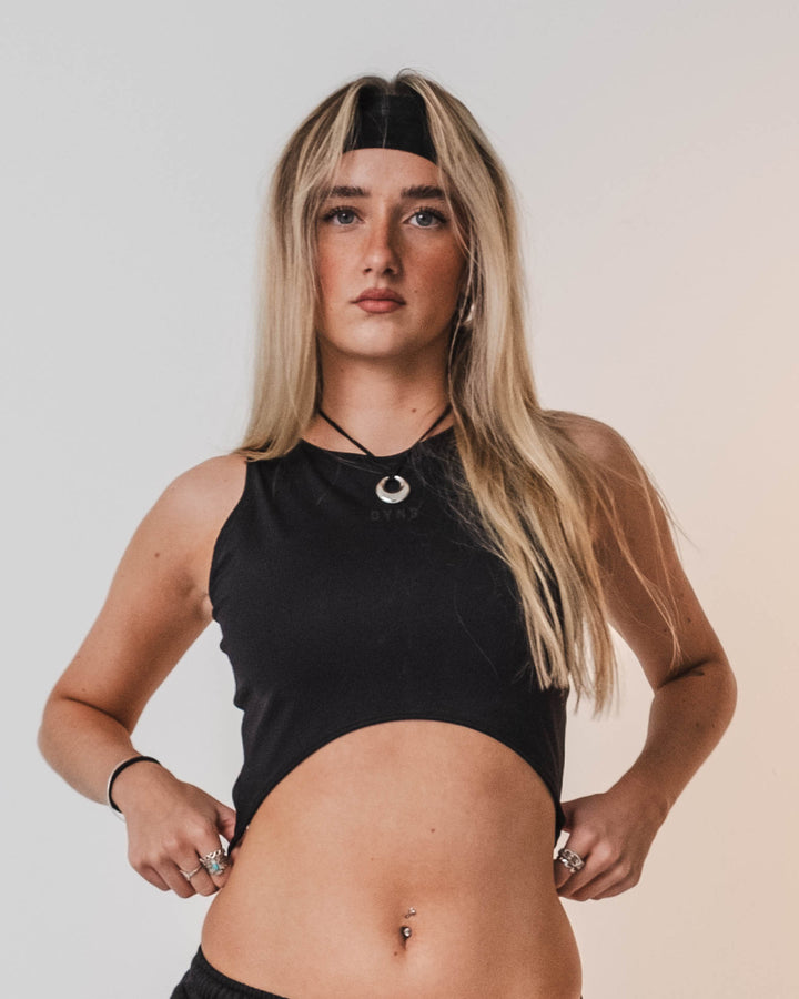 Fundamentals - Backless Tie Vest - Black