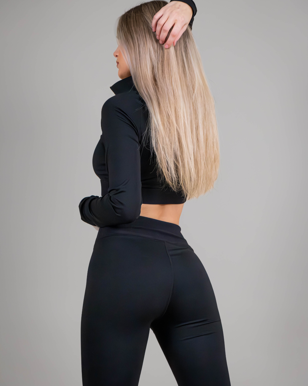 Empire - Seamless High Waisted Leggings - Black