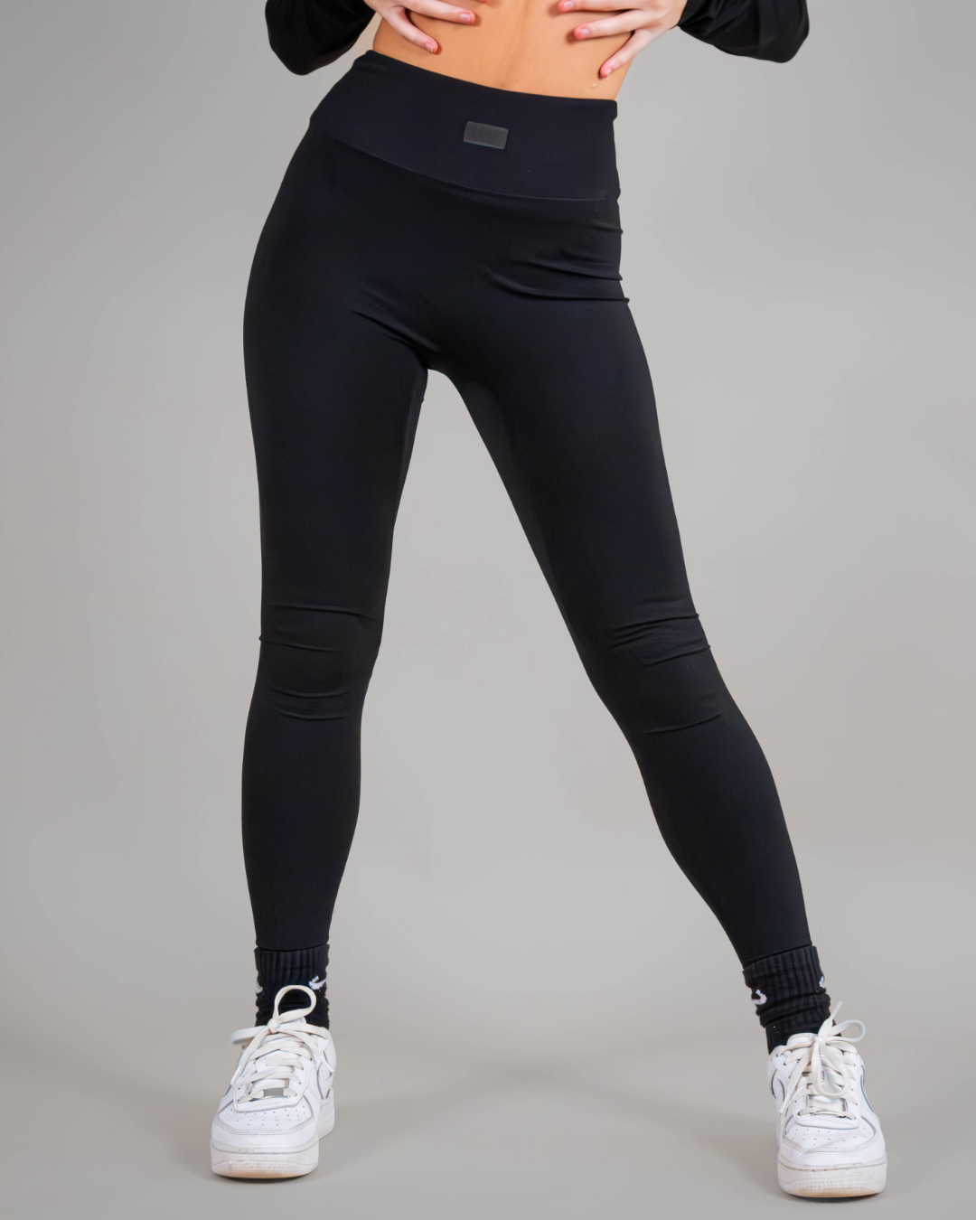 Empire - Seamless High Waisted Leggings - Black