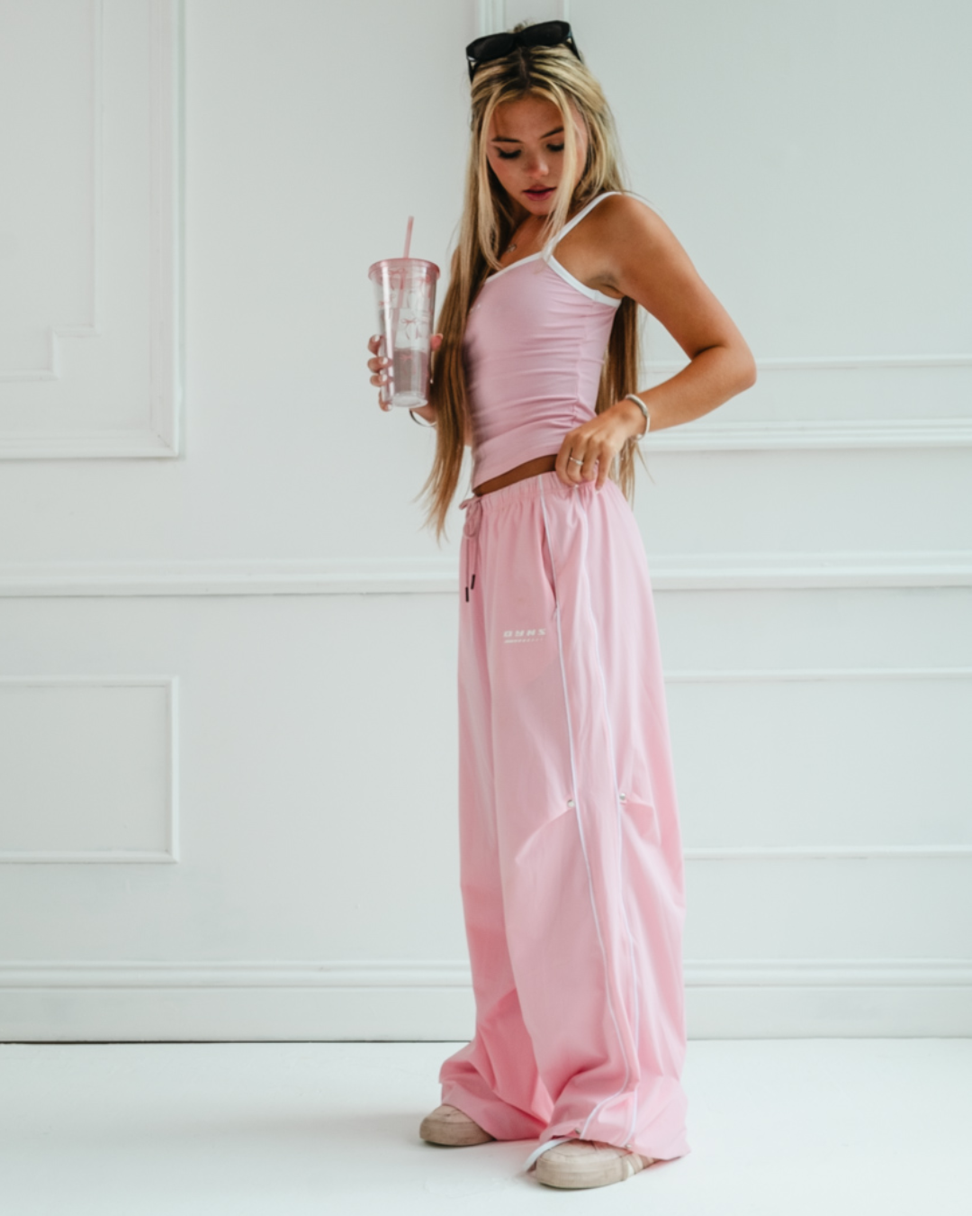 Bliss Track Pants Blush Pink DYNS