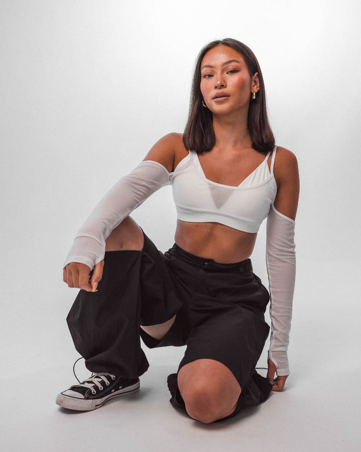 Aura - Slit Detail Cargo - Black