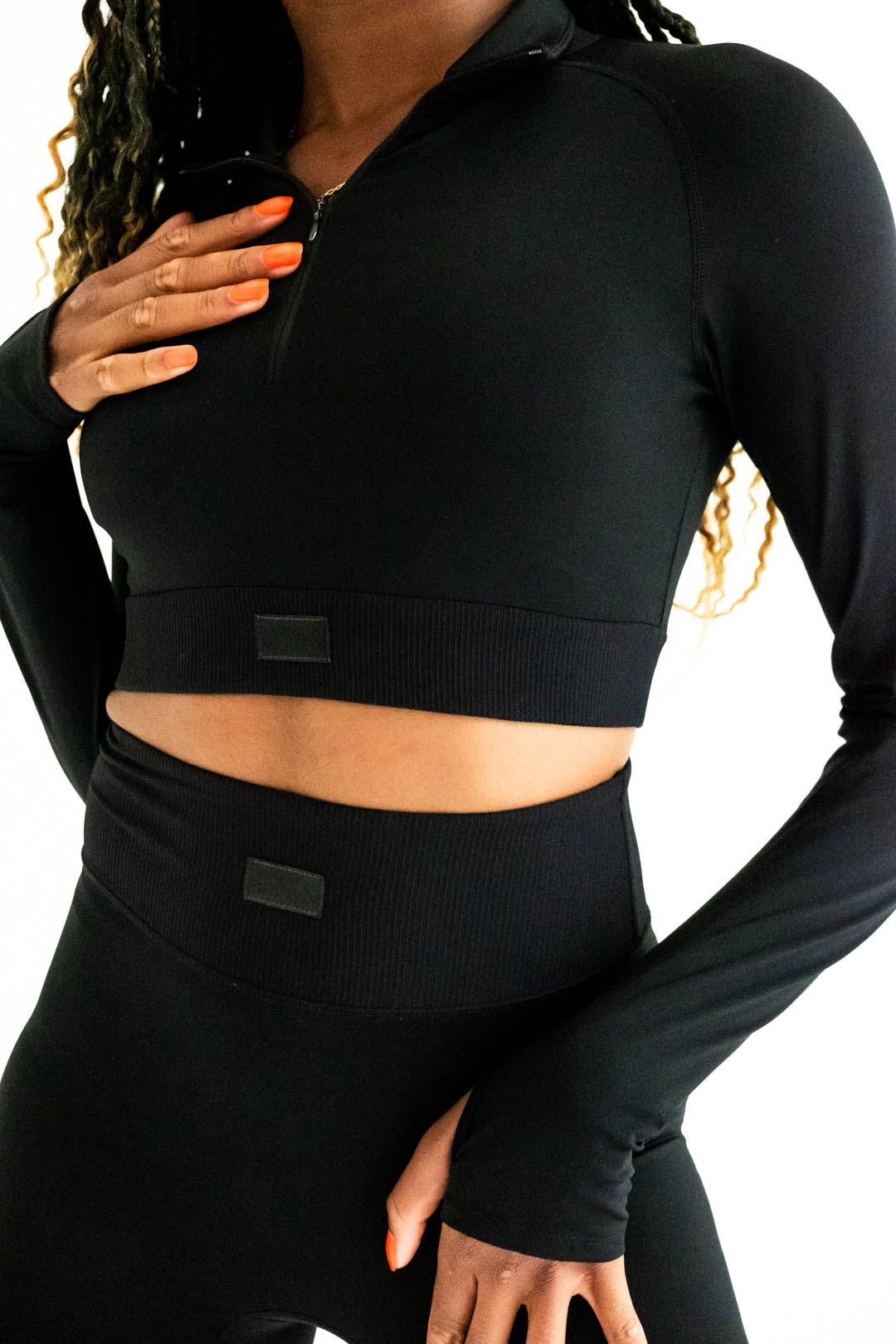 Empire - Quarter Zip Top - Black